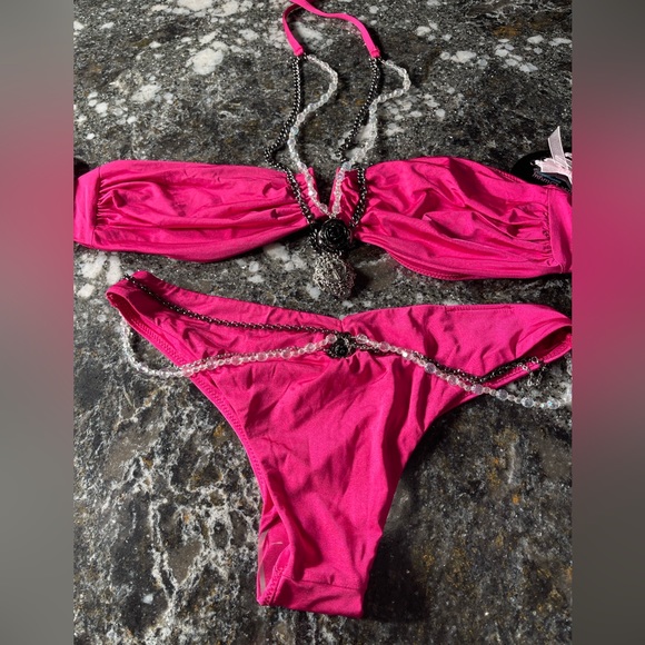 NWT and liner beach bunny bikini “uptown girl” L top/M bottoms - Picture 15 of 16